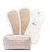 Hesta FDA Registered Organic Reusable/Washable Cloth Pantyliners 3pads with Waterproof Wet Bag PMS Relief (Brown)
