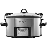 Crock-Pot Cook & Carry Digital Countdown Slow Cooker, 7 Quart (CPSCVC70LLEC-S)