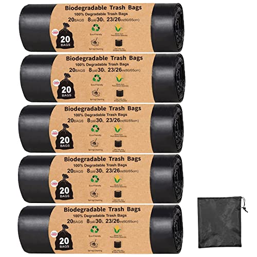 Toilet Bags, Urnseh 100 Portable Camping Compostable Toilet Bags 8