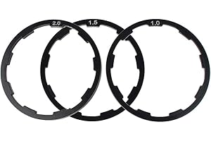 3 Pcs Bike Cassette Spacer, 1mm+1.5mm+2mm Bike Cassette Spacers Flywheel Spacer Bicycle Bottom Bracket Axle Washer Gasket