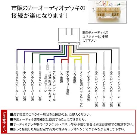 オーディオハーネス カーオーディオ配線 14pin 14ピン コネクター 日産 ニッサン B07t6sr4b4 345円 セール開催中最短即日発送 新作 人気 送料無料 激安 お買い得 キ フト