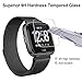 [ 3-Pack ] Fitbit Versa Screen Protector, Waterproof 9H Tempered Glass Screen Protector for Fitbit Versa Smart Watch [2.5D Round Edge] [9H Hardness] [Crystal Clear] [Anti-Scratch] [No-Bubble]