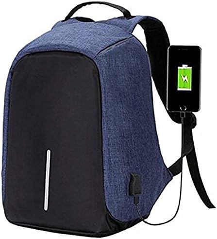 Anti-theft backpack USB port backpack Laptop Backpack (Gray)