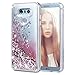 Ruky Case Compatible with LG G6, Gradient Quicksand Series Glitter Bling Sparkly Flowing Liquid Floating Soft TPU Bumper Reinforced Corners Women Girls Cute Case Compatible with LG G6 (Blue Purple)
