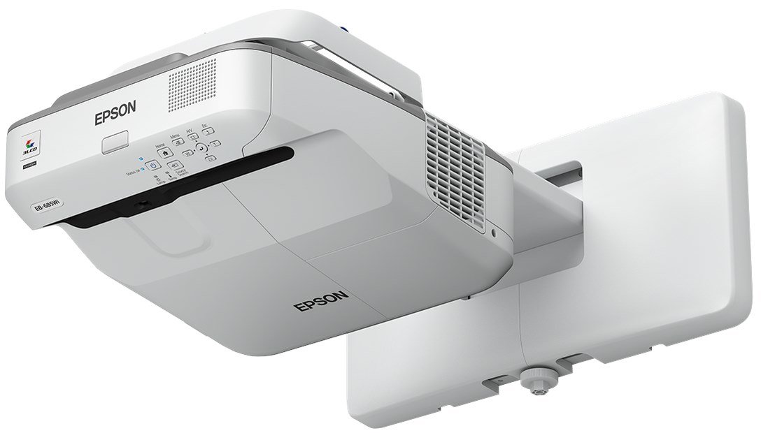 Epson EB-695Wi - 3LCD projector - 3500 lumens (white) - 3500 lumens (colour) - WXGA (1280 x 800) - 16:10-720p - LAN
