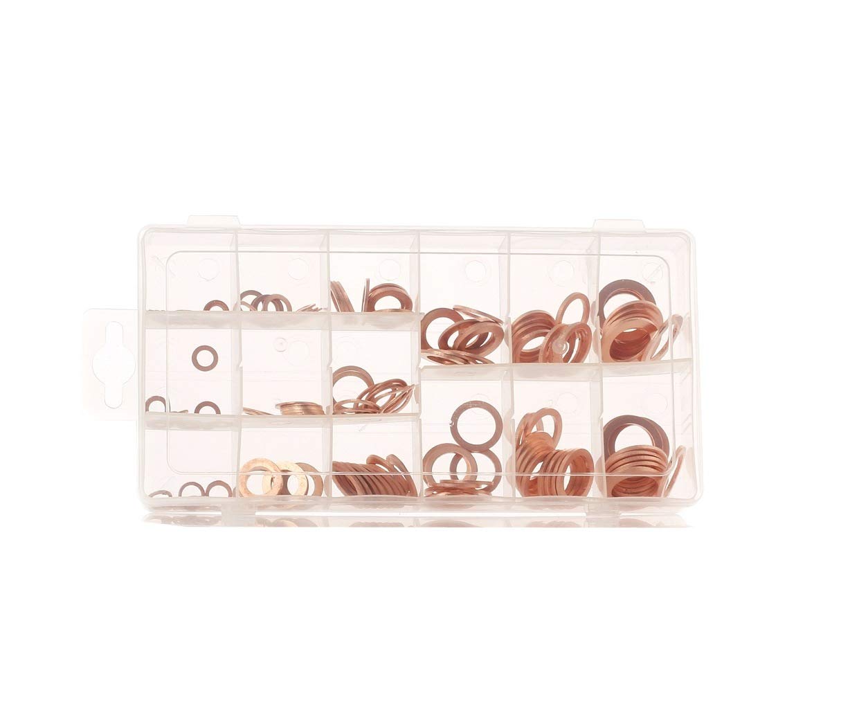 150 pieces copper washers assortment.