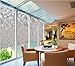 bofeifs Non-Adhesive Window Film Cobblestone No-Glue 3D Window Flim for Bathroom or Kitchen,17.7x78.7 Inch