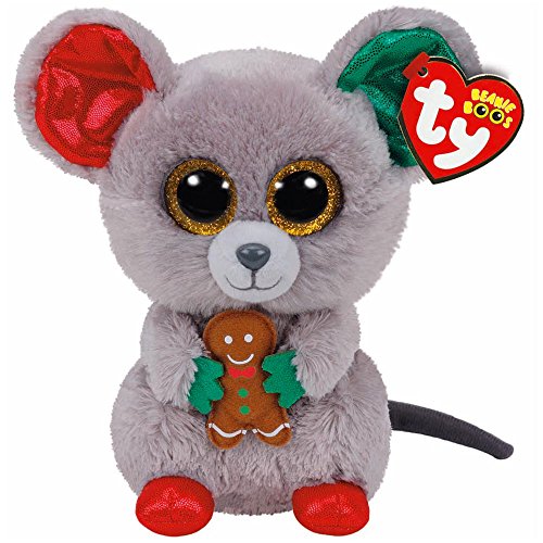 Ty beanie boo plush - mac the mouse 15cm (christmas exclusive)