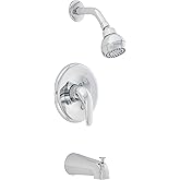 PROFLO PF7611G Alvord Tub and Shower Trim Package with 1.75 GPM Single Function Shower Head - Chrome