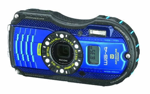 Ricoh-WG-4-GPS-blue-16Digital-Camera-with-4x-Optical-Image-Stabilized-Zoom-with-3-Inch-LCD-Blue