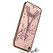 iPhone 8 Case,iPhone 7 Case, LONTECT Eiffel Tower Floral Clear Design Pattern Printing Soft TPU Gel Slim Back Protective Case Scratch Resistant for Apple iPhone 8/iPhone 7