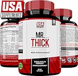Male Enhancement Pills | Testosterone Booster | Max Natural Sex Performance Enhancing Treatment | Increase Size, Energy, Sexual Libido, Blood Flow Volume | Bigger, Thicker | USA SUPPLEMENTS MR. THICK
