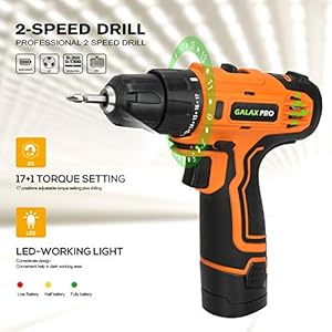 GALAX PRO 12V 2-Speed Cordless Drill - Nice