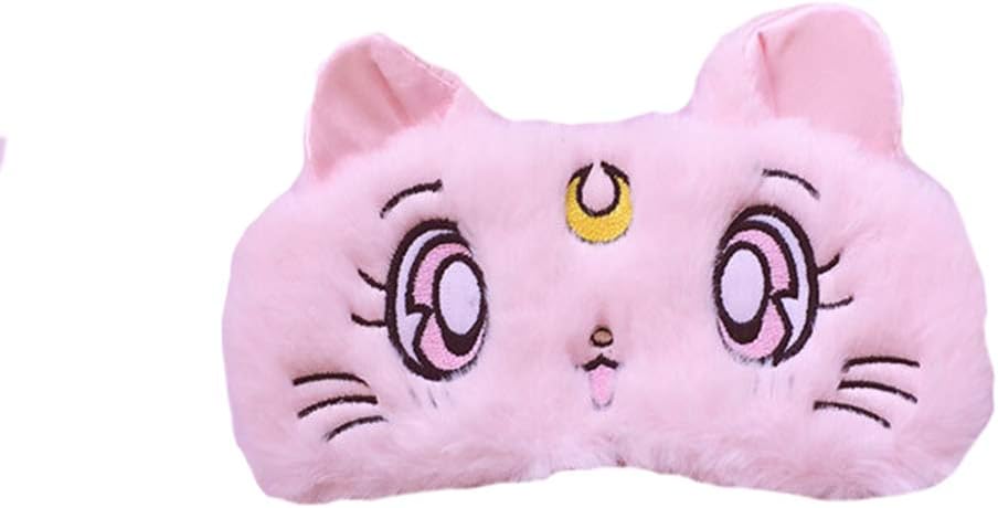dressfan Cute 3D Fluffy Animal Eye Mask For Sleeping Travel Breathable Eyeshade Cartoon Sleeping Mask Kids Adult Women