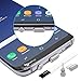PortPlugs – USB C Aluminium Dust Plugs –Premium USB Type C and Headphone Plug w/SIM Card Remover and Cleaning Brush- Secure Fit for Samsung Galaxy s9 and More (Silver)