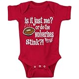 Ohio State Buckeye Fans. Is It Just Me or do the Wolverines Stink?! Red Onesie (NB-18M) (12M).