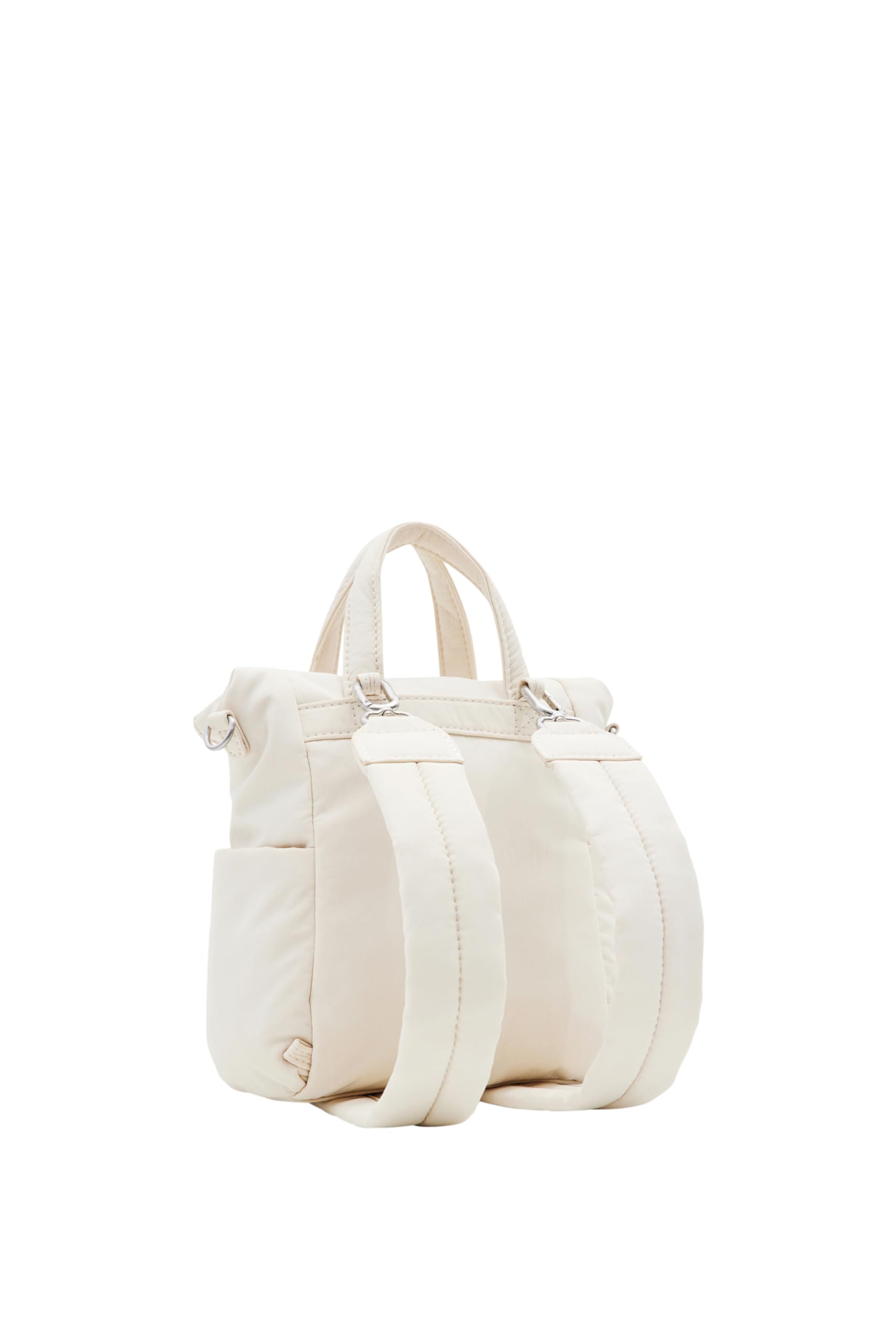 Borsa da donna modello BOLS_Basic in nylon, colore bianco, bianco, Taglia unica