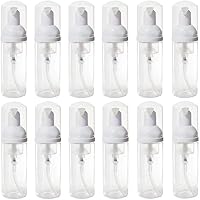 12 Pcs Empty Bottle Travel Soap Bottle | Plastic Foam Dispenser Bottle | Mini Foaming Soap Pump Dispenser for Cleaning, Trave
