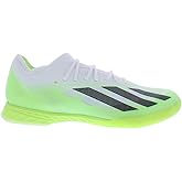 adidas X Crazyfast.1 Indoor Unisex Shoes Size 13, Color: Cloud White/Core Black/Lucid Lemon/Ghost White