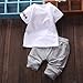Canis Baby Boy Kid 2 Piece Star Sportswear Clothes T-Shirt Top Short Pants Outfit Set (XL/3Y,Gray)
