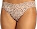 Hanky Panky Women's Signature Lace Original Rise Thong Panty, Taupe, One Size