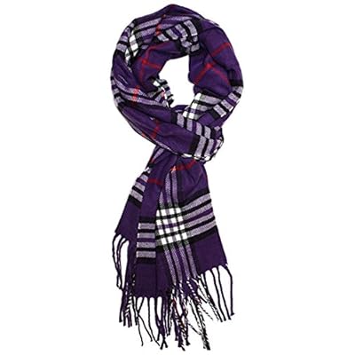 Classic Luxurious Soft Cashmere Feel Unisex Winter Scarf in Checks and Plaid