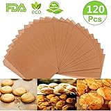 Parchment Paper Cookie Baking Sheets, 120 PCS Baking Parchment Paper Precut Cooking paper for baking Non-Stick & Unbleached,No Curl or Burn, Non-Toxic for Cook, Grill, Steam, Pans (12x16 Inch)
