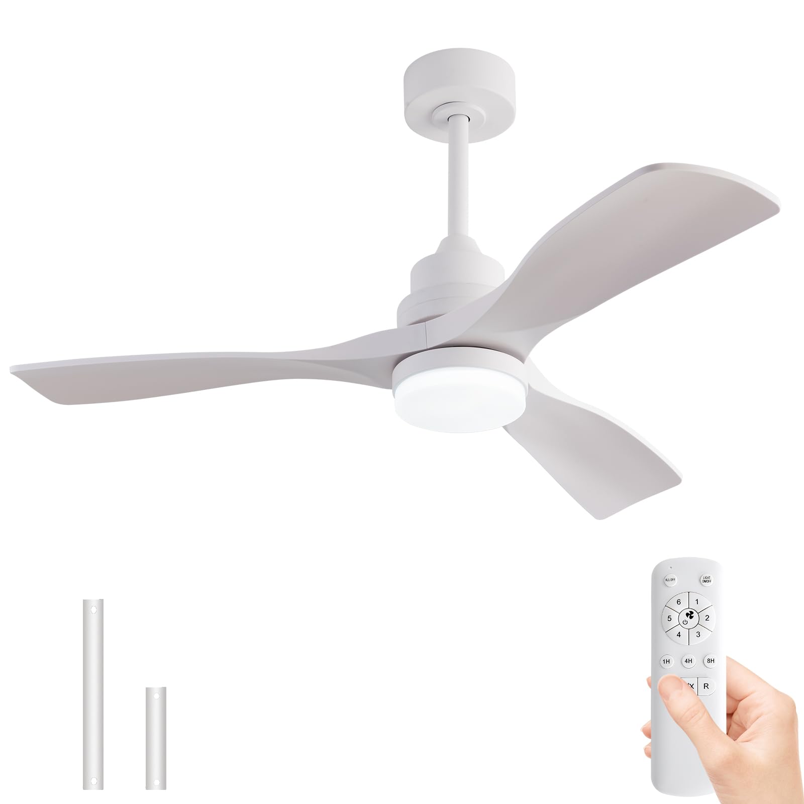 OMYU 42 Inch Ceiling Fans with Lights, ABS