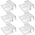 6 Pieces 8mm Acrylic Aquarium Cover Clip Aquarium Fish Tank Glass Cover Clip Support Holder Clear Universal Lid Clips for Rimless Aquariums
