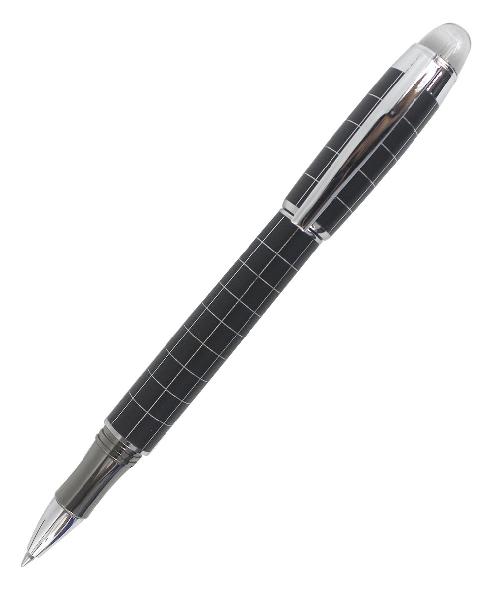 Abcsea Elegant Classic Rollerball Pen Crystal Cap, Screw-type Cap - Grid