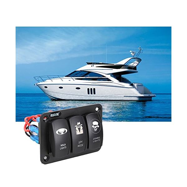 Rupse-3-Gang-Marine-Boat-Car-Switch-Panel-Blue-Red-LED-Light-5pin-On-off-Rocker-Switch-12-24V