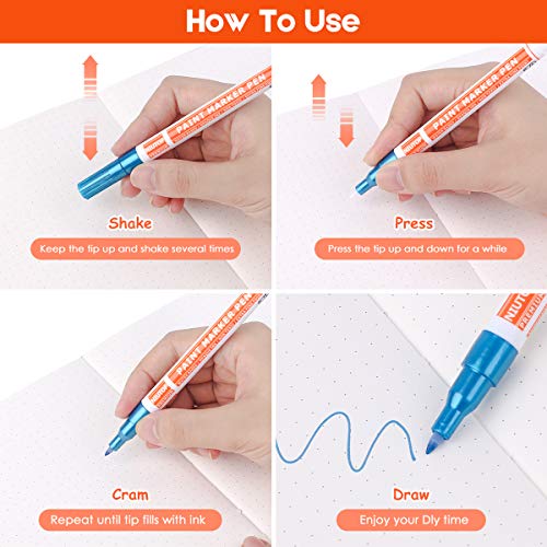 2 Acrylic+Painting+Markers+Ceramic+Quick+Dry