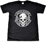 Teamzad Outer Heaven Distressed Black T Shirt