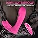 Wearable Clitoral G Spot Butterfly Vibrator, Vibrating Realistic Dildo, Clitoris Stimulator with 7 Powerful Vibrations, Rechargeable Waterproof Sex Toy for Women