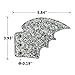 YuQi Shoe Wings Bat Glitter for Kids,Adults Shoe Accessory Fashion Your Life (Silver Glitter Bats)