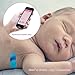 Smart Baby Thermometer Wearable Professional Accurate Monitor via APP Compatible with iOS and Android FDA Approved (Pink)