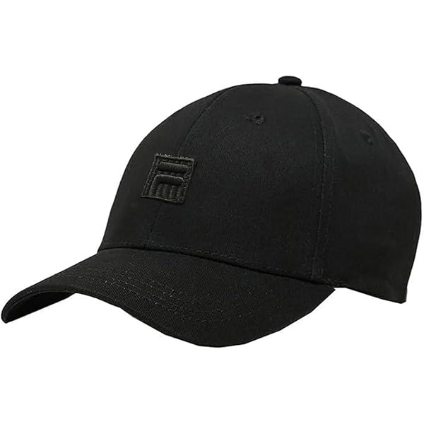 ■FILA■ F UTILITY CAP BLK 2000FO253CP10X002472 Fila Unisex Heritage F Box Logo Slouch Adjustable Baseball
