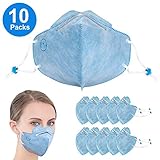 Dust Face Mask Disposable Particulate Respirator with Adjustable Earloop(10 Pack)