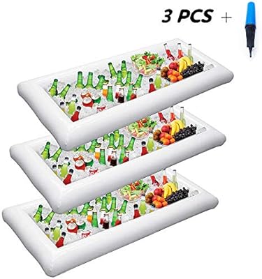 Shineme Inflatable Ice Serving Salad Bar Blow Up Beverage Cooler