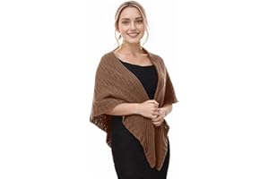 FAD-4U Women Winter Warm Scarf Medieval Vintage Knitted Cosy Wrap Shawl Warm Ladies Sweater Triangular Scarves Cape