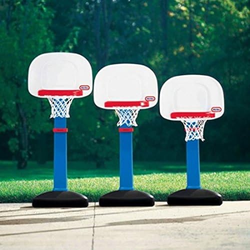 Kids' Adjustable Heights Basketball Hoop With Oversized Rim Set