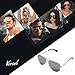 Versol Aviator Sunglasses for Men Women Polarized Metal Frame and UV 400 Protection 60mm - Premium Classic Style (Grey Mirror Lens + Silver), Large