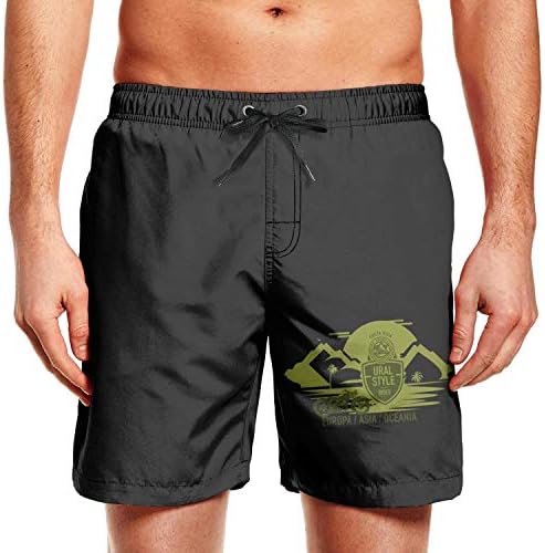 sjjpuuotcz63 Fashion Man's Cool Ural-motorcycle-logo4- Beach Swimming Swim Trunks