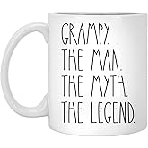 Grampy The Man The Myth The Legend Coffee Mug - Grampy Mug Gifts Christmas - Birthday Gift - Happy Birthday Grampy - Best Grampy Coffee Mug - Father's Day Mug For Grampy 11oz