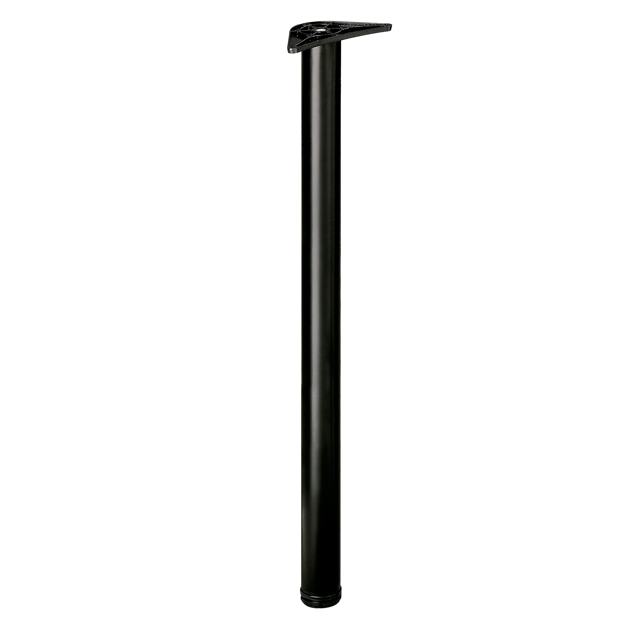 Amig - Adjustable Steel Leg | for Kitchen or Dining Tables and Worktops, Desk or Office | Height Adjustment 10mm | Colour Black | Dimensions: 870 x 60 x 1.2mm | Load Capacity 15kg/Leg โ image 1