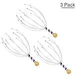 SAYGOGO Three Scalp Massagers, Hand-held Octopus