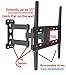 Husky Mounts Single Arm Full Motion Wall Mount Bracket & Arm, 32