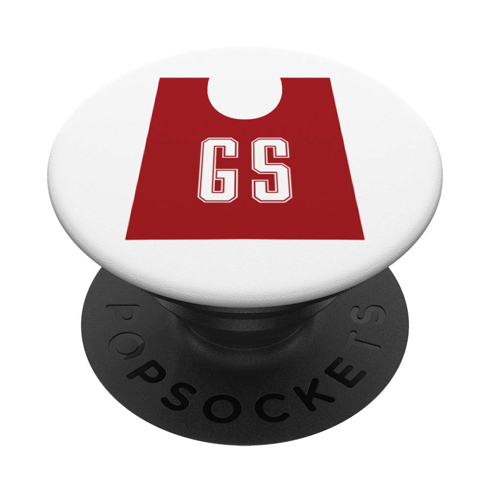 GS Netball Gifts for Netball Players Goal Shooter PopSockets Grip and Stand for Phones and Tablets