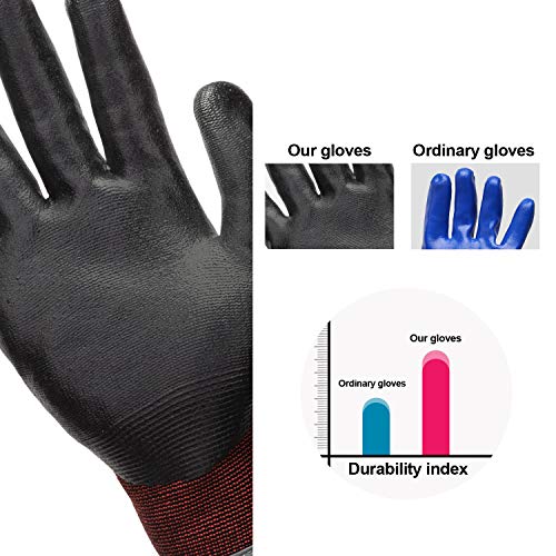 OCGIG Oily Work Gloves Nitrile Coated Industrial Grip Repair Safety Glove KX-13,XL - Thumbnail 4
