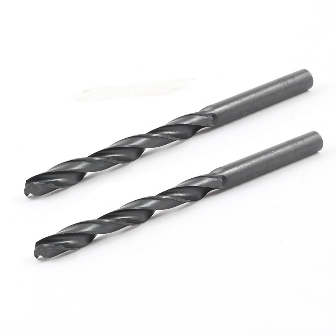 Sourcingmap 2pcs Straight Shank 5.4mm Dia Split Point HSS Twist Drill Bit Black